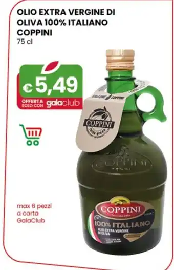 Gala Supermercati OLIO EXTRA VERGINE DI OLIVA 100% ITALIANO COPPINI 75 cl offerta