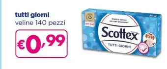 Acqua & Sapone Scottex Tutti Giorni Veline 140 Pezzi offerta
