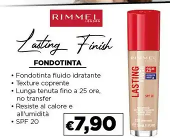 Acqua & Sapone Rimmel Fondotinta Lasting Finish offerta