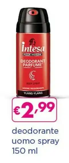 Acqua & Sapone Intesa Deodorante Uomo Spray offerta