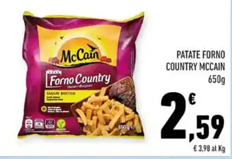 Conad PATATE FORNO COUNTRY MCCAIN 650 g offerta