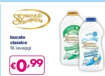 Acqua & Sapone Spuma di Sciampagna Bucato Classico 16 Lavaggi offerta