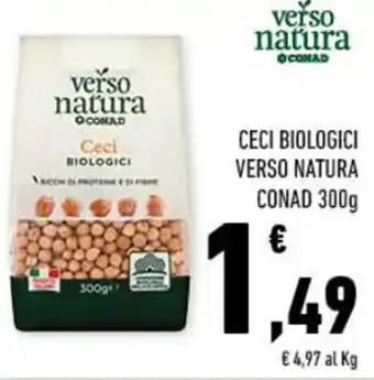 Conad CECI BIOLOGICI VERSO NATURA CONAD 300g offerta