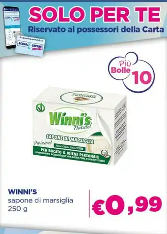 Acqua & Sapone Winni's Sapone Di Marsiglia 250 G offerta