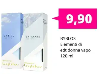 Acqua & Sapone Byblos Elementi Di EDT Donna Vapo offerta
