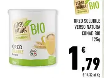 Conad ORZO SOLUBILE VERSO NATURA CONAD BIO 125 g offerta