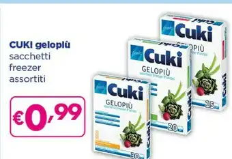 Acqua & Sapone Cuki Geloplù Sacchetti Freezer offerta
