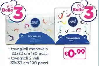 Acqua & Sapone Acqua&sapone Tovaglioli Monovelo offerta