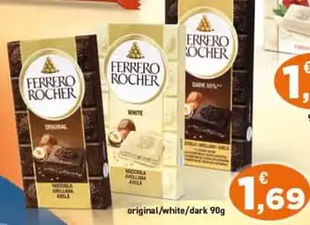 Conad FERRERO ROCHER original/white/dark 90g offerta