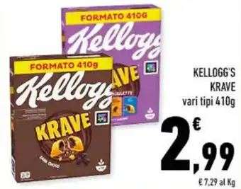 Conad KELLOGG'S KRAVE vari tipi 410g offerta