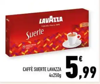 Conad CAFFÈ SUERTE LAVAZZA 4x250g offerta