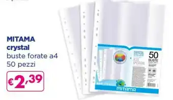 Acqua & Sapone Mitama Crystal Buste Forate A4 50 Pezzi offerta