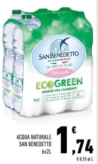 Conad ACQUA NATURALE SAN BENEDETTO 6x2L offerta