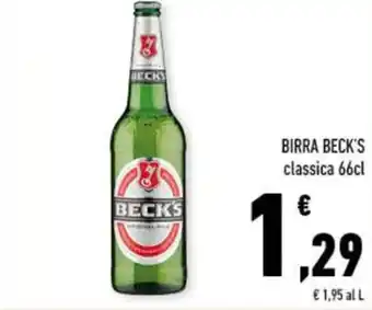 Conad BIRRA BECK'S classica 66cl offerta