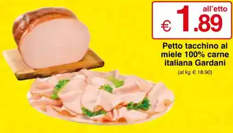 Petto tacchino al miele 100% carne italiana Gardani