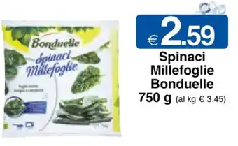 Sì con te Spinaci Millefoglie Bonduelle 750 g offerta