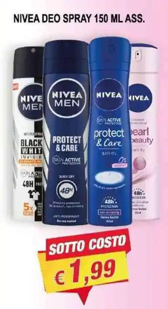 Maury's NIVEA DEO SPRAY 150 ML ASS. offerta