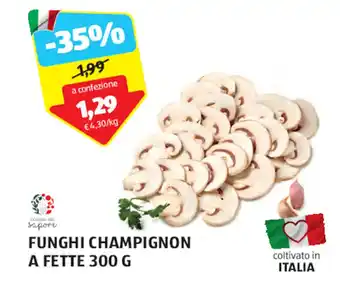 ALDI FUNGHI CHAMPIGNON A FETTE 300 G offerta