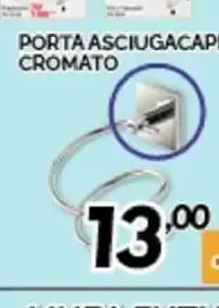 Orizzonte Porta Asciugacapelli Cromato offerta