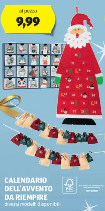 CALENDARIO DELL'AVVENTO DA RIEMPIRE
