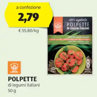 ALDI POLPETTE di legumi italiani 50 g offerta