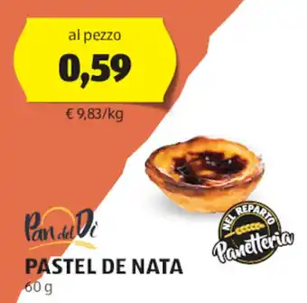 ALDI Pan del Di PASTEL DE NATA 60 g offerta