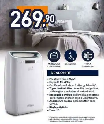 Unieuro DeLonghi DEXD216RF offerta