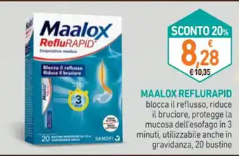 Parafarmacia Conad MAALOX REFLURAPID 20 bustine offerta
