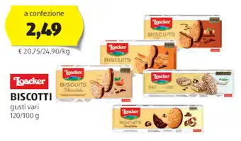 ALDI Loacker BISCOTTI gusti vari 120/100 g offerta
