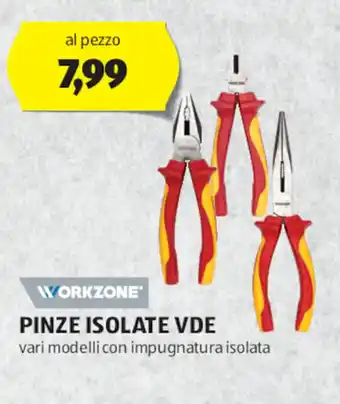 ALDI WORKZONE PINZE ISOLATE VDE offerta