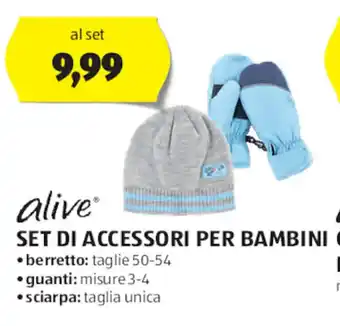 ALDI alive SET DI ACCESSORI PER BAMBINI offerta
