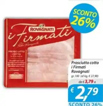 Prosciutto cotto i Firmati Rovagnati gr. 100