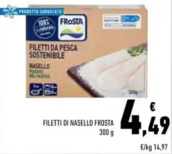 Conad FILETTI DI NASELLO FROSTA 300 g offerta