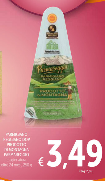 Spazio Conad Parmigiano Reggiano Dop Prodotto Di Montagna Parmareggio 250 g offerta