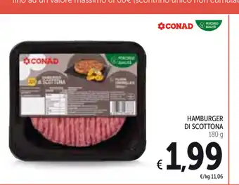 Spazio Conad Hamburger Di Scottona 180g offerta