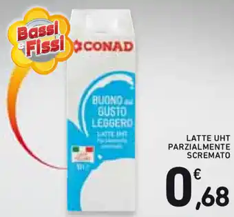 Spazio Conad Latte UHT Parzialmente Scremato offerta