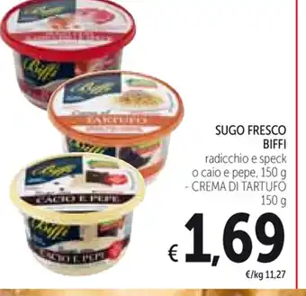 Spazio Conad Sugo Fresco Biffi 150g offerta