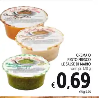 Spazio Conad Crema O Pesto Fresco Le Salse Di Mario 120g offerta