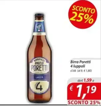 Birra Poretti 4 luppoli cl.66