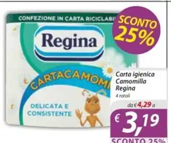 Carta igienica Camomilla Regina 4 rotoli
