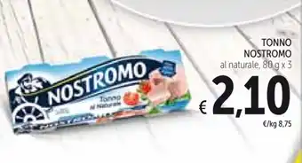Spazio Conad Tonno Nostromo 80g x 3 offerta