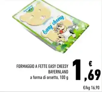 Conad FORMAGGIO A FETTE EASY CHEESY BAYERNLAND a forma di orsetto, 100 g offerta