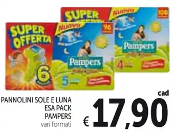 Spazio Conad Pannolini Sole e Luna Esa Pack Pampers offerta