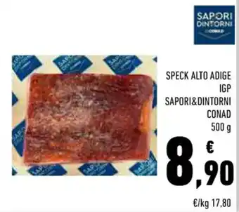 Conad SPECK ALTO ADIGE IGP SAPORI&DINTORNI CONAD 500 g offerta