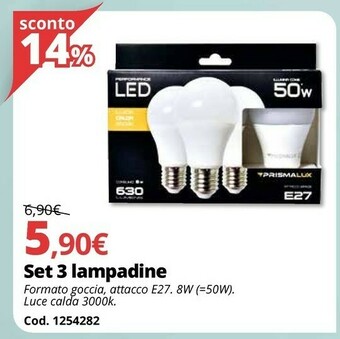 Brico Io Set 3 Lampadine offerta