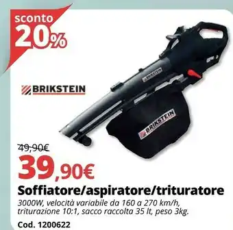 Brico Io Brikstein Soffiatore/aspiratore/trituratore offerta