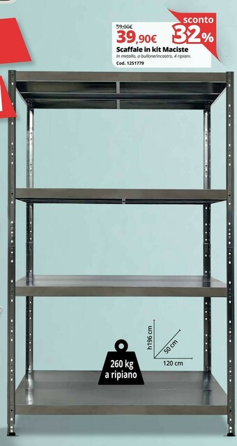 Brico Io Scaffale In Kit Maciste offerta