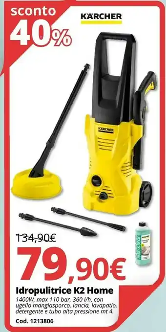 Brico Io Karcher Idropulitrice K2 Home offerta