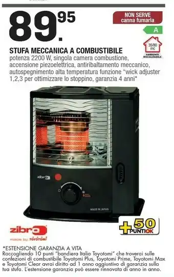 Brico OK Zibro Stufa Meccanica A Combustibile offerta