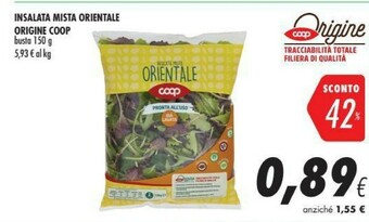 Coop Coop - Insalata Mista Orientale 150 G(ml) offerta